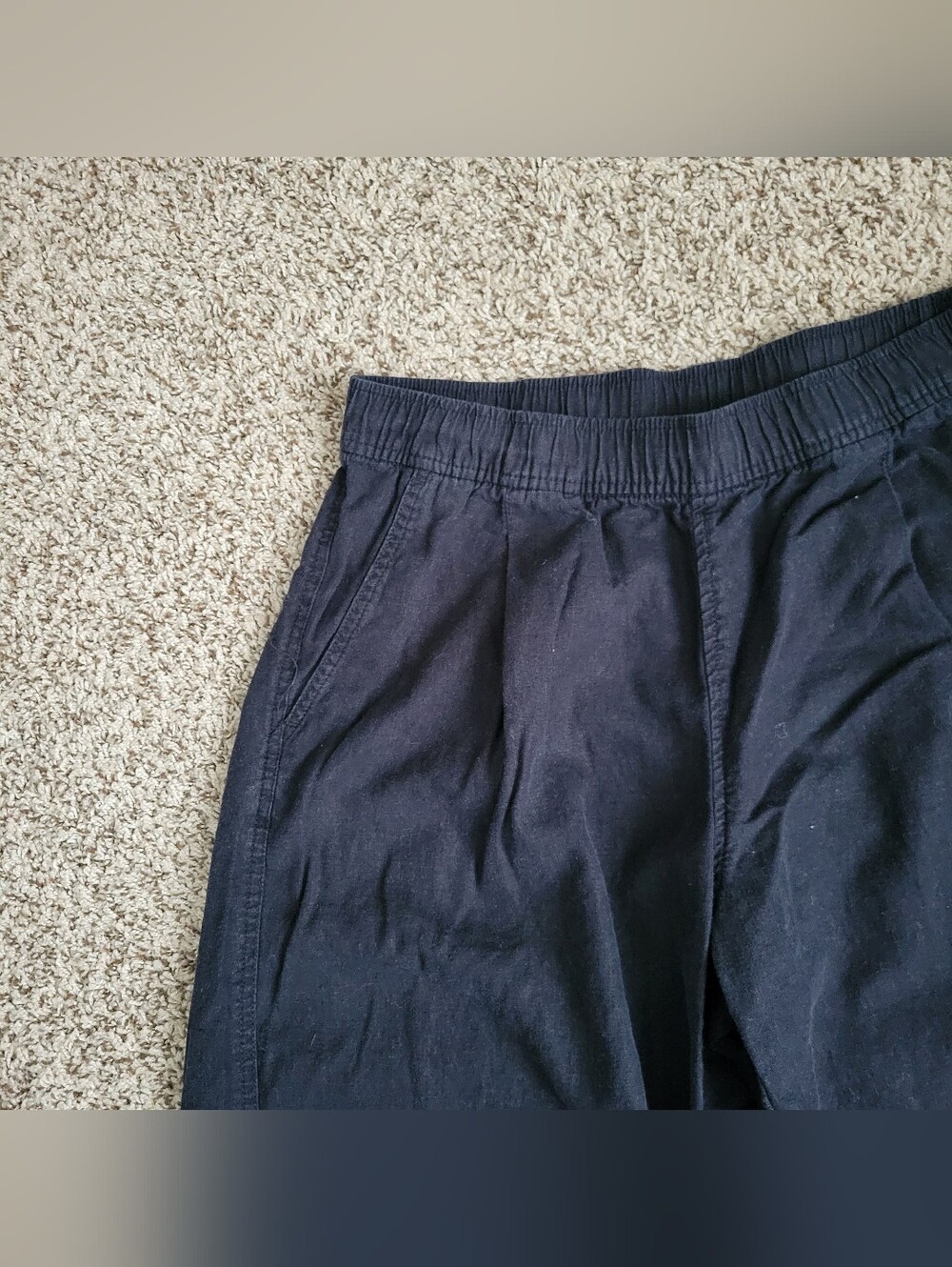 Gap Pants Barrel Leg Linen Black Spring Summer Pant Airy Balloon Tapered Small - Picture 3 of 8